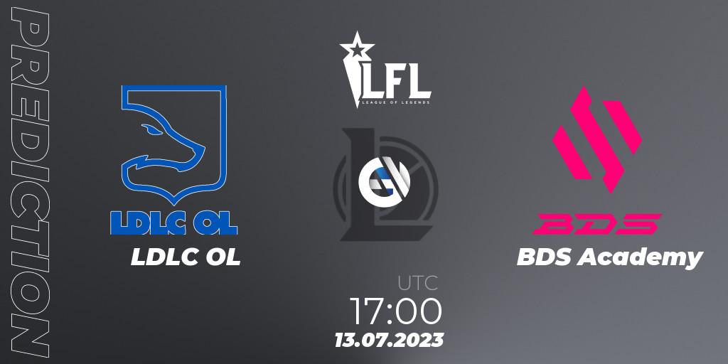 Pronósticos LDLC OL - BDS Academy. 13.07.23. LFL Summer 2023 - Group Stage - LoL