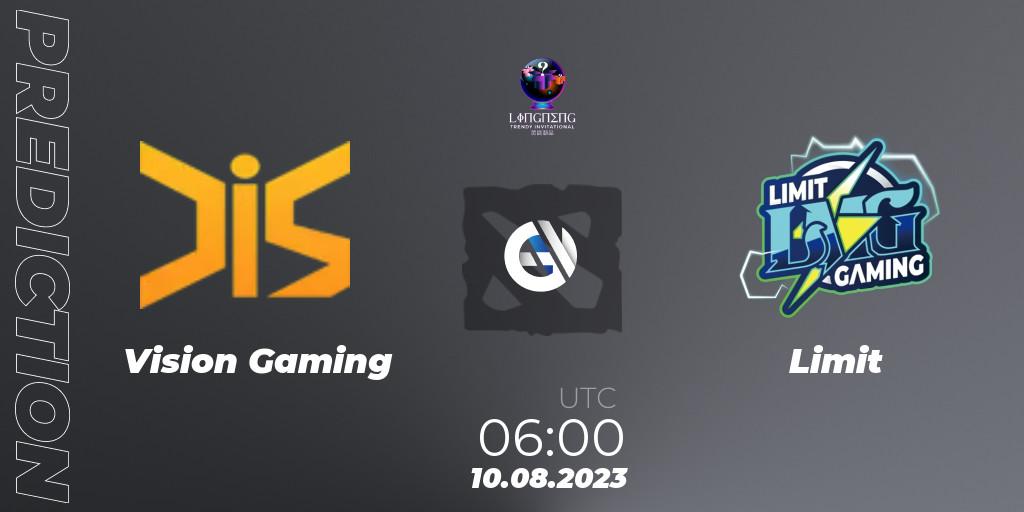 Pronósticos Vision Gaming - Limit. 10.08.23. LingNeng Trendy Invitational - Dota 2