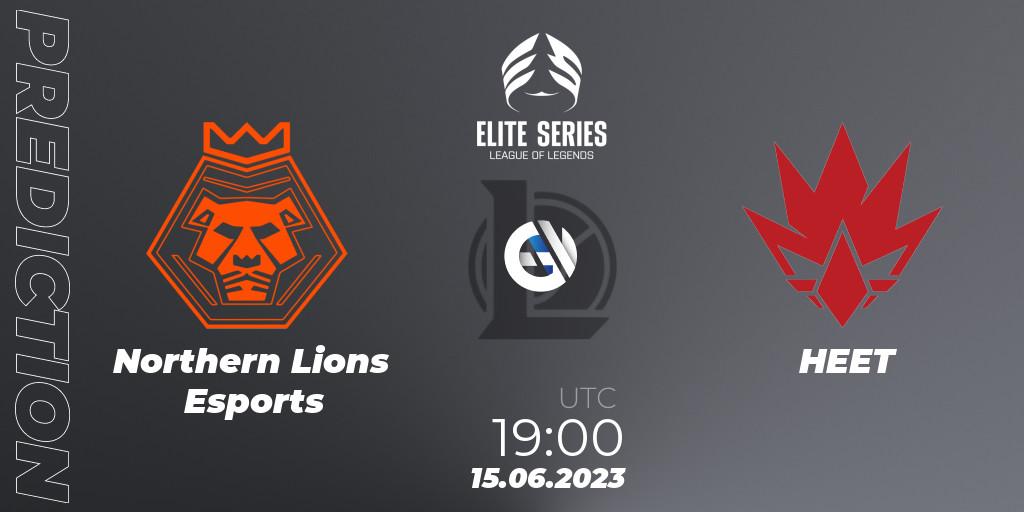 Pronósticos Northern Lions Esports - HEET. 15.06.2023 at 19:00. Elite Series Summer 2023 - LoL