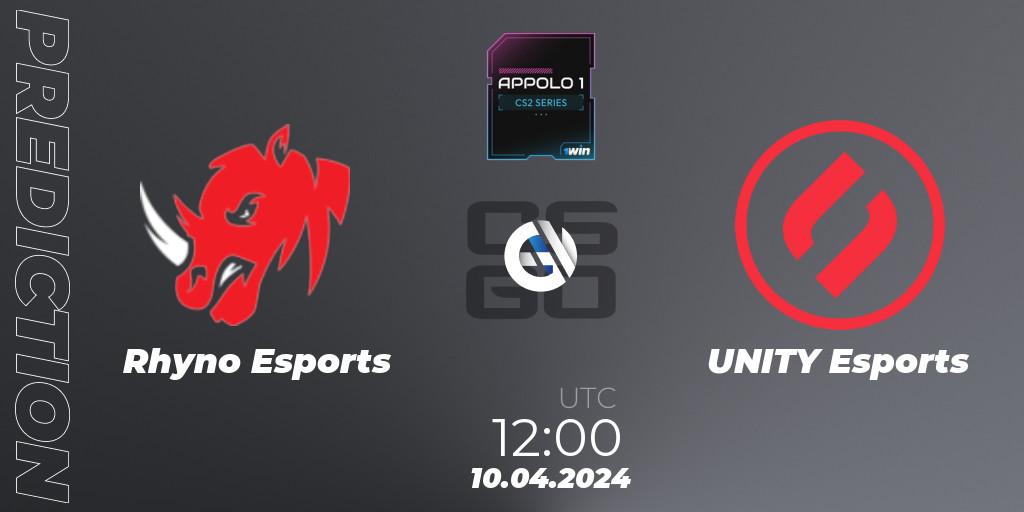 Pronósticos Rhyno Esports - Dynamo Eclot. 10.04.2024 at 12:00. Appolo1 Series: Phase 1 - Counter-Strike (CS2)