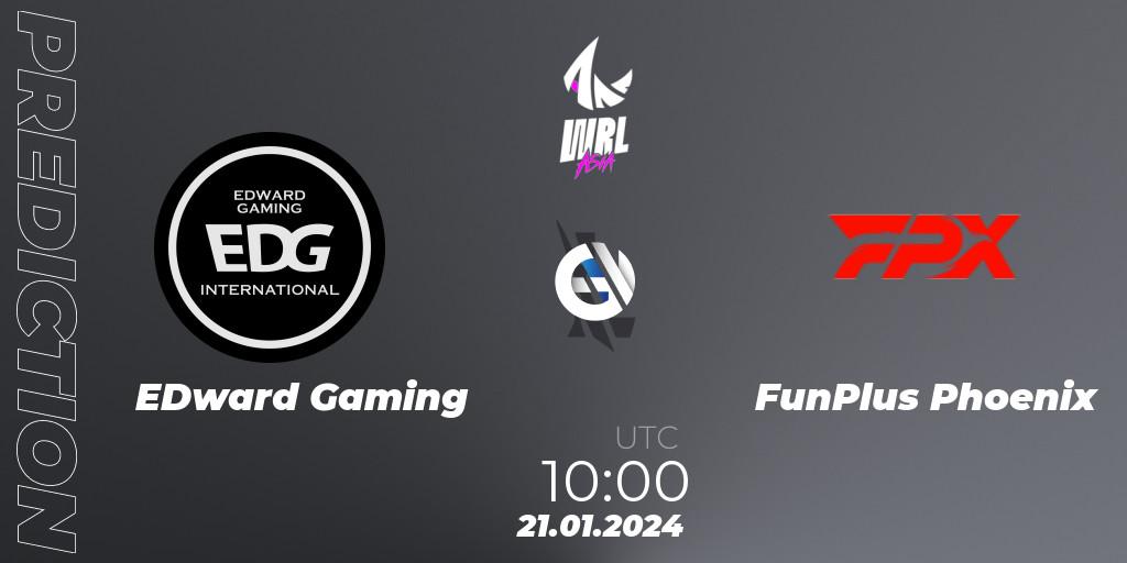 Pronósticos EDward Gaming - FunPlus Phoenix. 21.01.24. WRL Asia 2023 - Season 2: China Conference - Wild Rift