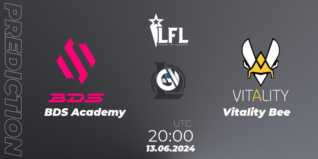 Pronósticos BDS Academy - Vitality Bee. 13.06.2024 at 20:00. LFL Summer 2024 - LoL