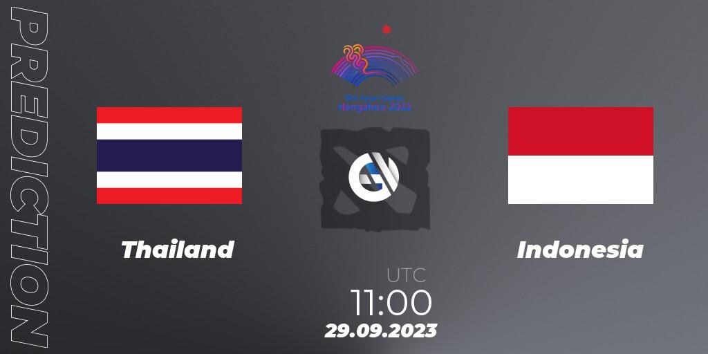 Pronósticos Thailand - Indonesia. 29.09.2023 at 11:00. 2022 Asian Games - Dota 2