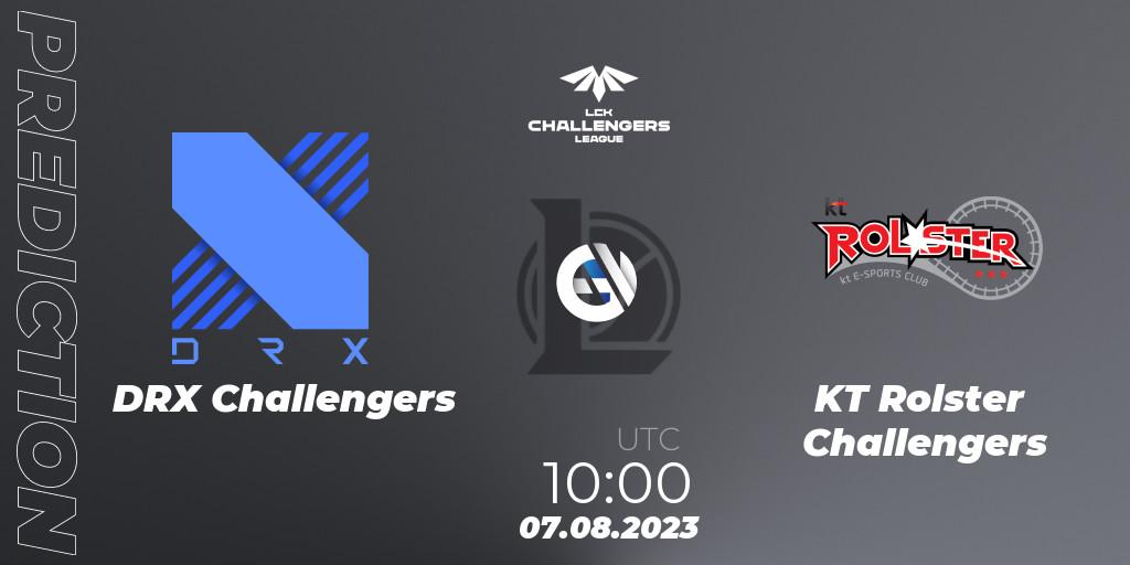 Pronósticos DRX Challengers - KT Rolster Challengers. 07.08.23. LCK Challengers League 2023 Summer - Playoffs - LoL