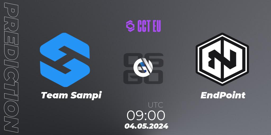Pronósticos Team Sampi - EndPoint. 04.05.2024 at 09:00. CCT Season 2 Europe Series 2 - Counter-Strike (CS2)