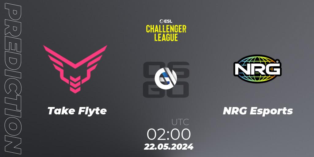 Pronósticos Take Flyte - NRG Esports. 22.05.2024 at 01:50. ESL Challenger League Season 47: North America - Counter-Strike (CS2)