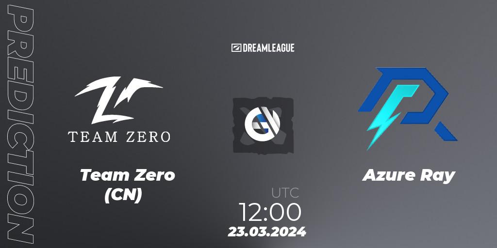 Pronósticos Team Zero (CN) - Azure Ray. 23.03.24. DreamLeague Season 23: China Closed Qualifier - Dota 2