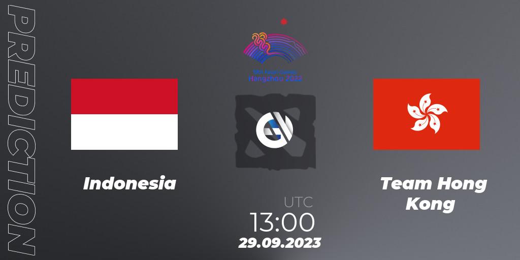 Pronósticos Indonesia - Team Hong Kong. 29.09.2023 at 13:00. 2022 Asian Games - Dota 2