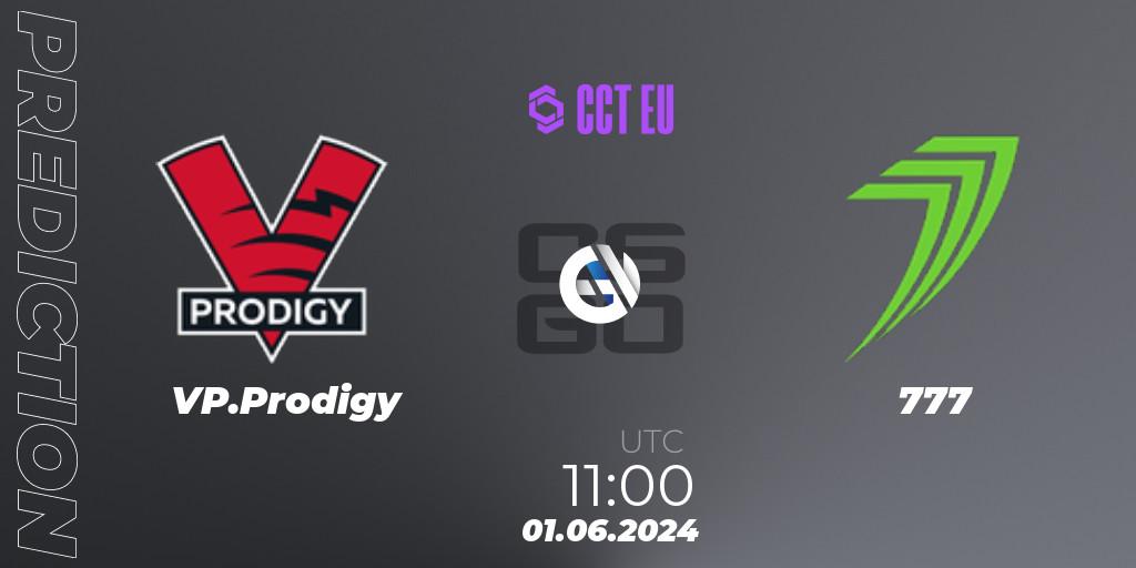 Pronósticos VP.Prodigy - 777. 01.06.2024 at 11:00. CCT Season 2 Europe Series 5 Closed Qualifier - Counter-Strike (CS2)