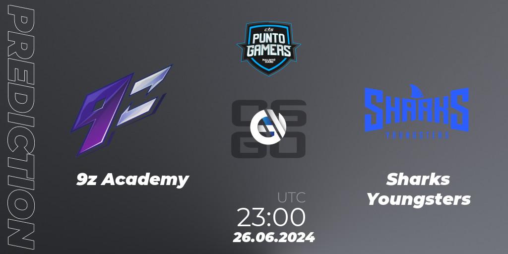 Pronósticos 9z Academy - Sharks Youngsters. 27.06.2024 at 23:00. Punto Gamers Cup 2024 - Counter-Strike (CS2)