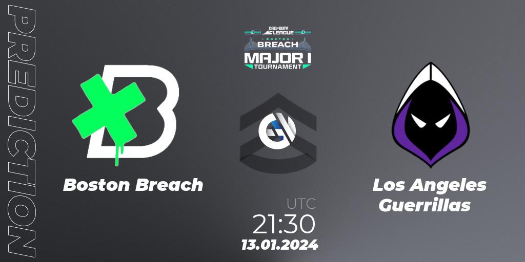 Pronósticos Boston Breach - Los Angeles Guerrillas. 13.01.2024 at 21:45. Call of Duty League 2024: Stage 1 Major Qualifiers - Call of Duty