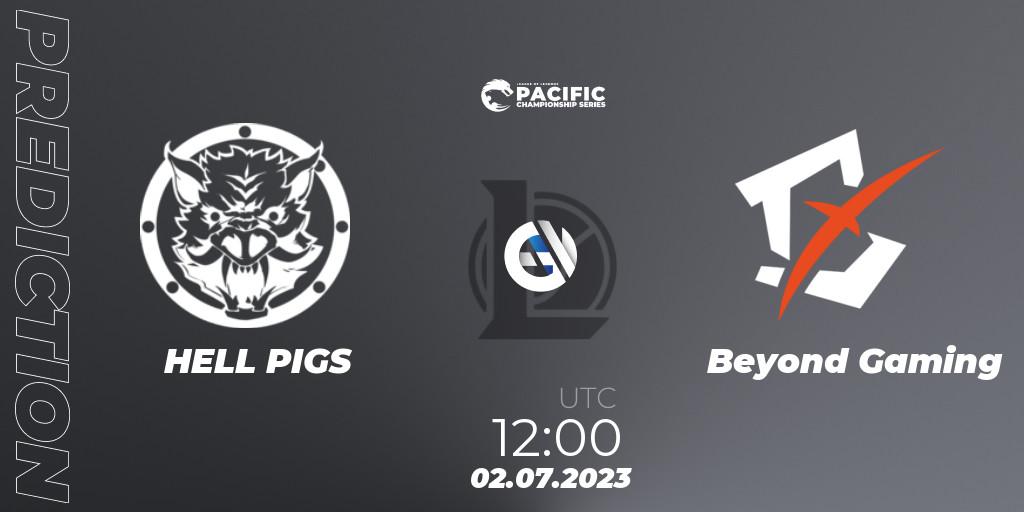 Pronósticos HELL PIGS - Beyond Gaming. 02.07.2023 at 12:00. PACIFIC Championship series Group Stage - LoL