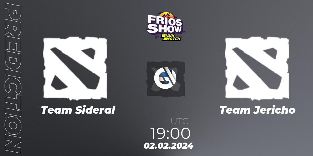 Pronósticos Team Sideral - Team Jericho. 02.02.2024 at 19:00. Frios Show 2 - Dota 2