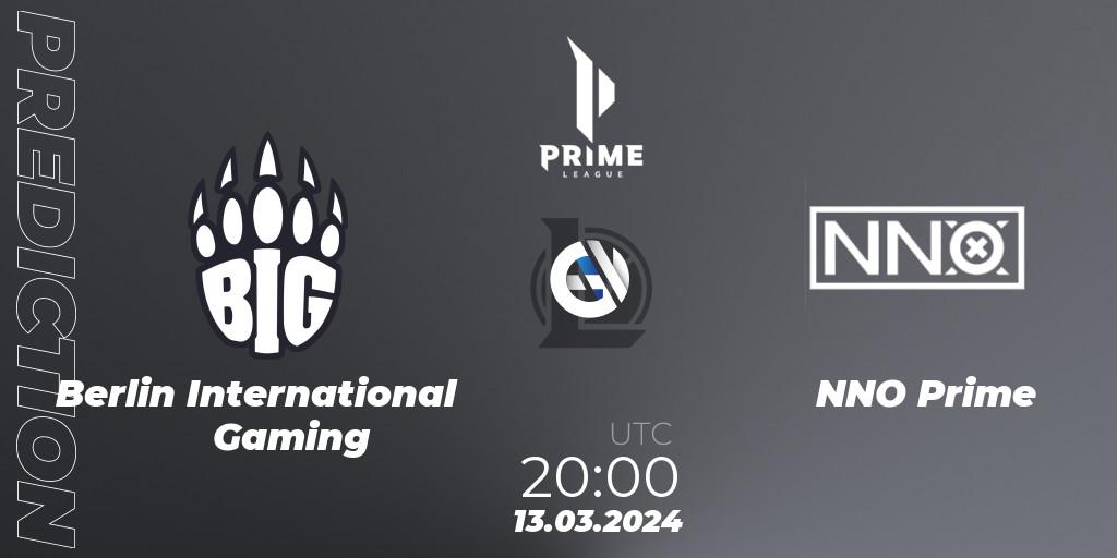 Pronósticos Berlin International Gaming - NNO Prime. 13.03.24. Prime League Spring 2024 - Group Stage - LoL