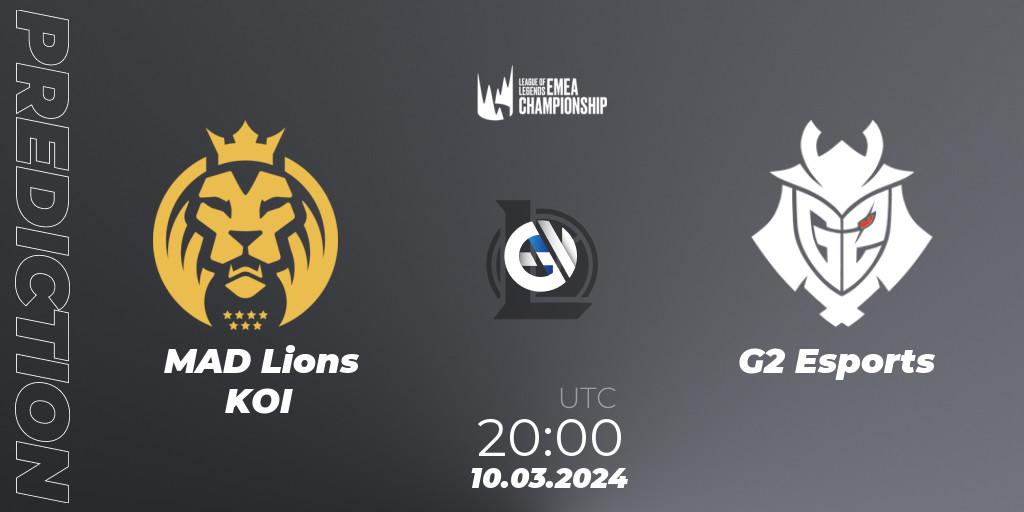 Pronósticos MAD Lions KOI - G2 Esports. 10.03.24. LEC Spring 2024 - Regular Season - LoL