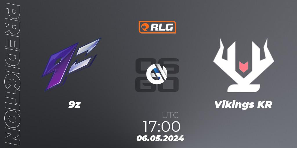 Pronósticos 9z - Vikings KR. 06.05.2024 at 17:00. RES Latin American Series #4 - Counter-Strike (CS2)