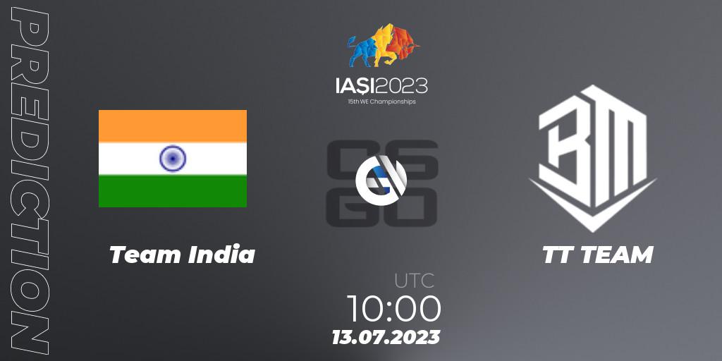 Pronósticos Team India - TRAFFIC Tashkent. 13.07.2023 at 10:00. IESF Asian Championship 2023 - Counter-Strike (CS2)