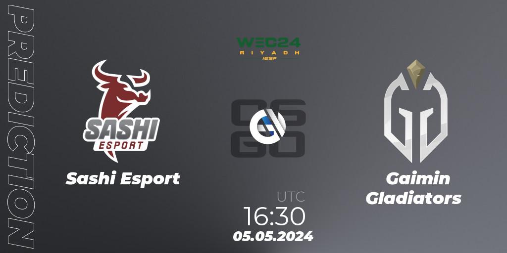 Pronósticos Sashi Esport - Gaimin Gladiators. 05.05.2024 at 16:30. IESF World Esports Championship 2024: Danish Qualifier - Counter-Strike (CS2)