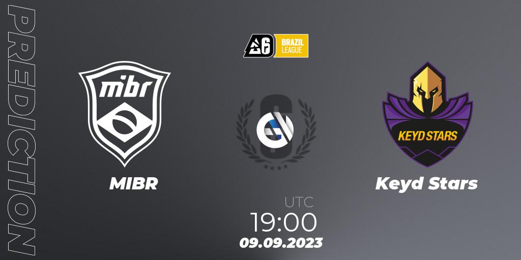 Pronósticos MIBR - Keyd Stars. 09.09.2023 at 19:00. Brazil League 2023 - Stage 2 - Rainbow Six