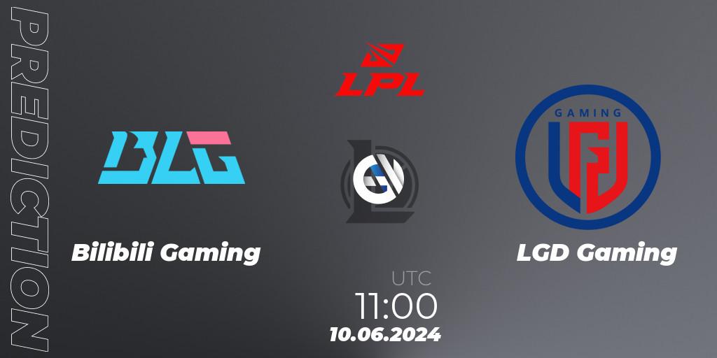 Pronósticos Bilibili Gaming - LGD Gaming. 10.06.2024 at 11:00. LPL 2024 Summer - Group Stage - LoL