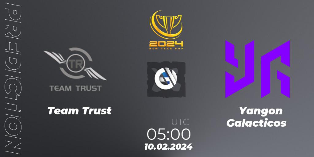 Pronósticos Team Trust - Yangon Galacticos. 10.02.2024 at 05:18. New Year Cup 2024 - Dota 2
