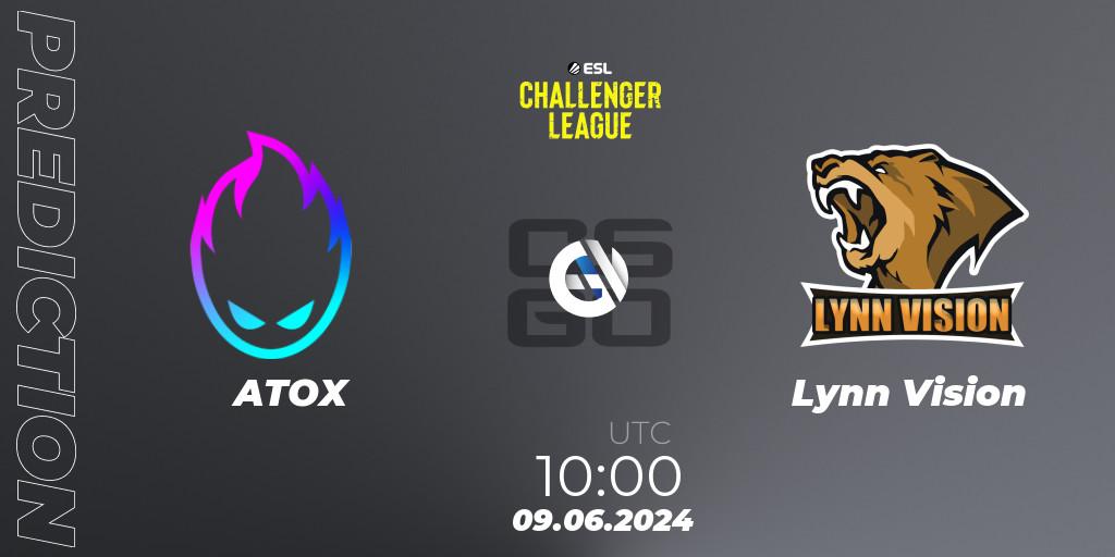 Pronósticos ATOX - Lynn Vision. 09.06.2024 at 10:00. ESL Challenger League Season 47: Asia - Counter-Strike (CS2)