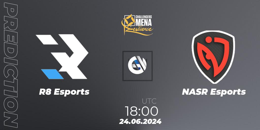Pronósticos R8 Esports - NASR Esports. 24.06.2024 at 18:00. VALORANT Challengers 2024 MENA: Resilience Split 2 - Levant and North Africa - VALORANT