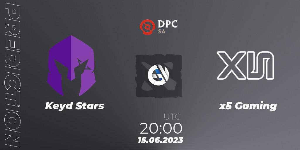 Pronósticos Keyd Stars - x5 Gaming. 15.06.2023 at 19:59. DPC 2023 Tour 3: SA Division II (Lower) - Dota 2