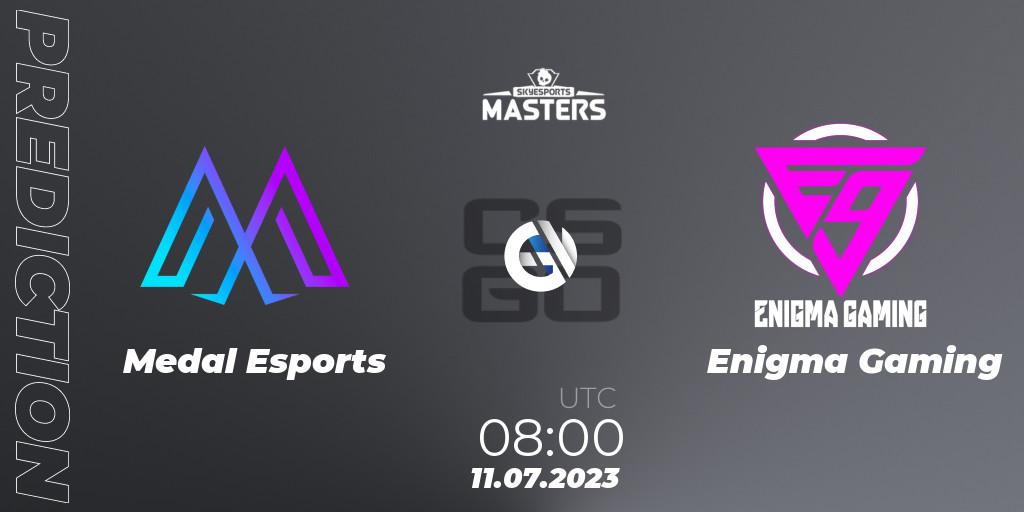 Pronósticos Medal Esports - Enigma Gaming. 11.07.2023 at 08:00. Skyesports Masters 2023: Regular Season - Counter-Strike (CS2)