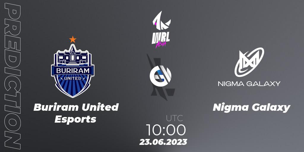 Pronósticos Buriram United Esports - Nigma Galaxy. 23.06.2023 at 10:00. WRL Asia 2023 - Season 1 - Playoffs - Wild Rift