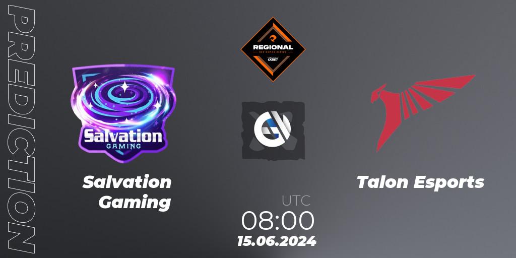Pronósticos Salvation Gaming - Talon Esports. 15.06.2024 at 08:00. RES Regional Series: SEA #3 - Dota 2