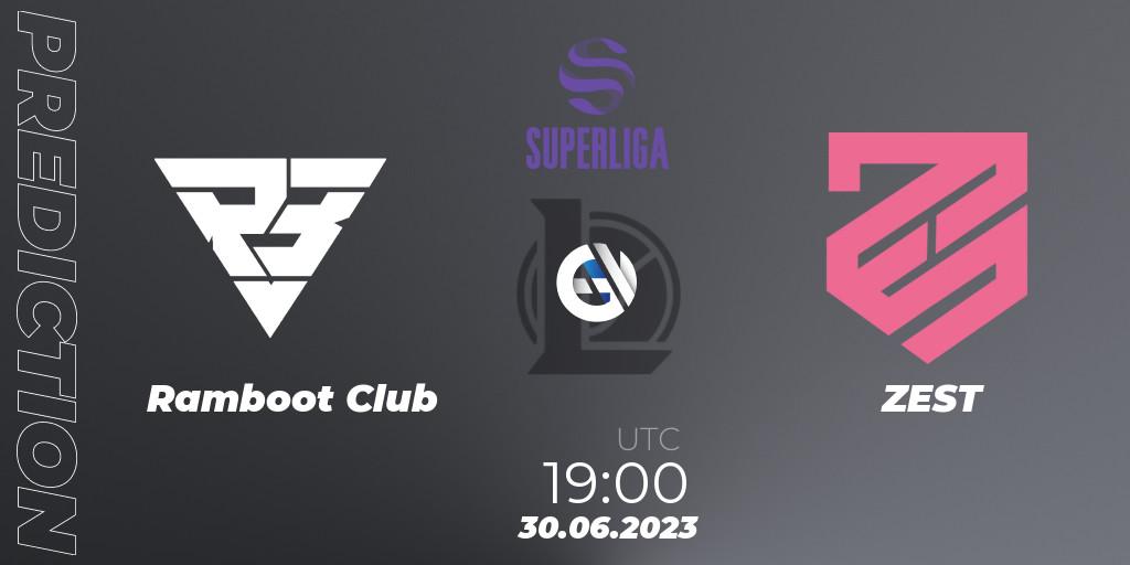 Pronósticos Ramboot Club - ZEST. 30.06.23. LVP Superliga 2nd Division 2023 Summer - LoL