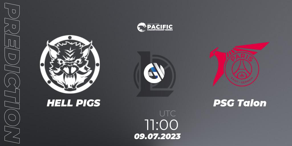 Pronósticos HELL PIGS - PSG Talon. 09.07.2023 at 11:00. PACIFIC Championship series Group Stage - LoL