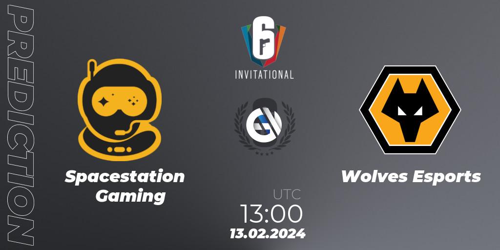 Pronósticos Spacestation Gaming - Wolves Esports. 13.02.24. Six Invitational 2024 - Group Stage - Rainbow Six