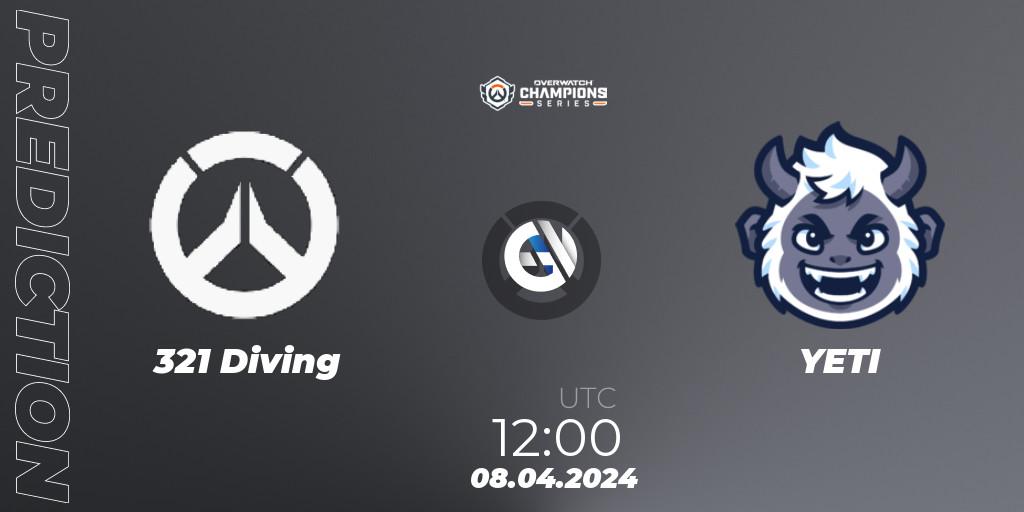 Pronósticos 321 Diving - YETI. 08.04.24. Overwatch Champions Series 2024 - Asia Stage 1 Wild Card - Overwatch