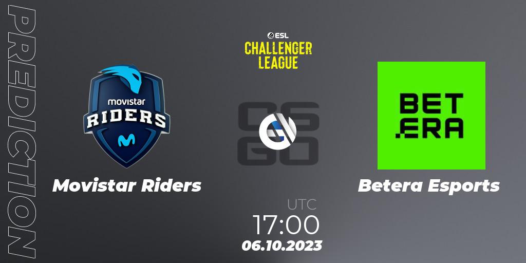 Pronósticos Movistar Riders - Betera Esports. 06.10.23. ESL Challenger League Season 46: Europe - CS2 (CS:GO)