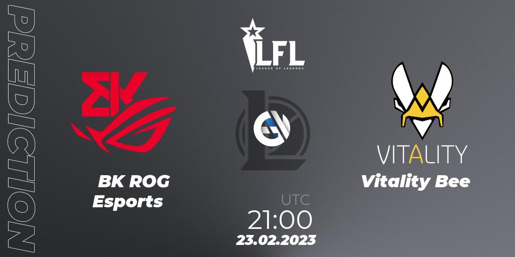 Pronósticos BK ROG Esports - Vitality Bee. 23.02.23. LFL Spring 2023 - Group Stage - LoL