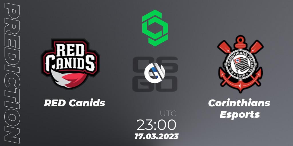 Pronósticos RED Canids - Corinthians Esports. 17.03.23. CCT South America Series #5 - CS2 (CS:GO)
