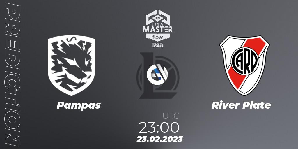 Pronósticos Pampas - River Plate. 23.02.23. Liga Master Opening 2023 - Group Stage - LoL