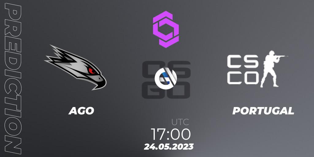 Pronósticos AGO - PORTUGAL. 24.05.2023 at 17:10. CCT West Europe Series 4 Closed Qualifier - Counter-Strike (CS2)