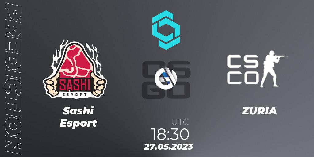 Pronósticos Sashi Esport - ZURIA. 27.05.2023 at 19:40. CCT North Europe Series 5 Closed Qualifier - Counter-Strike (CS2)