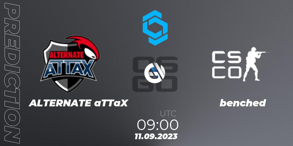 Pronósticos ALTERNATE aTTaX - benched. 11.09.2023 at 09:00. CCT East Europe Series #2 - Counter-Strike (CS2)