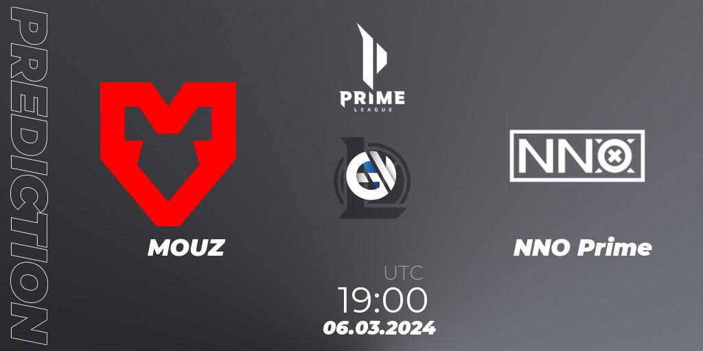 Pronósticos MOUZ - NNO Prime. 06.03.24. Prime League Spring 2024 - Group Stage - LoL
