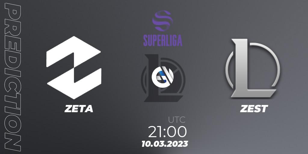 Pronósticos ZETA - ZEST. 10.03.2023 at 21:00. LVP Superliga 2nd Division Spring 2023 - Group Stage - LoL