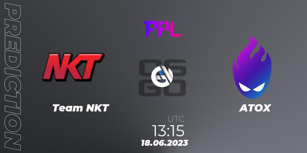 Pronósticos Team NKT - ATOX. 18.06.2023 at 13:25. Perfect World Arena Premier League Season 4 - Counter-Strike (CS2)