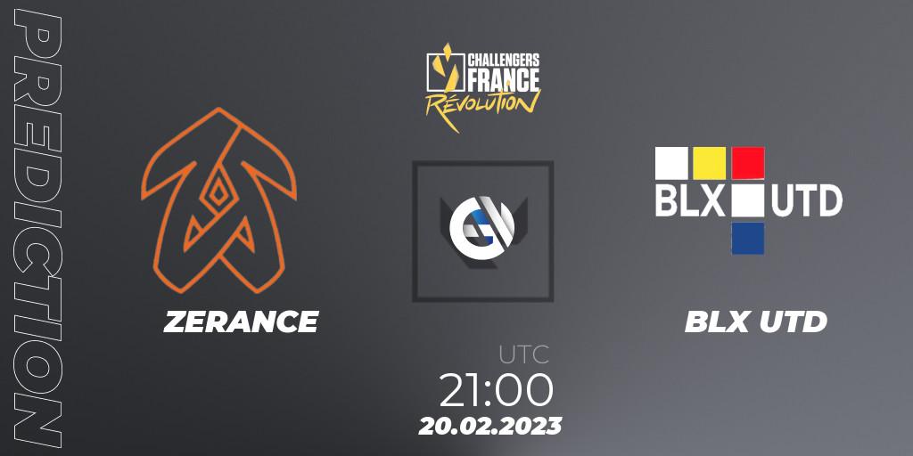 Pronósticos ZERANCE - BLX UTD. 20.02.23. VALORANT Challengers 2023 France: Revolution Split 1 - VALORANT