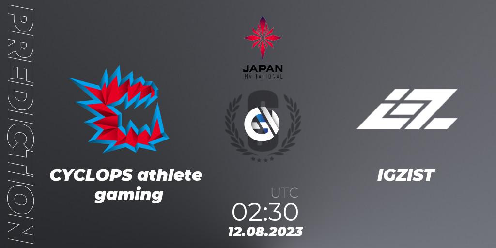 Pronósticos CYCLOPS athlete gaming - IGZIST. 12.08.23. Japan Invitational - 2023 - Rainbow Six