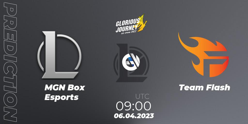 Pronósticos MGN Box Esports - Team Flash. 18.03.2023 at 10:00. VCS Spring 2023 - Group Stage - LoL