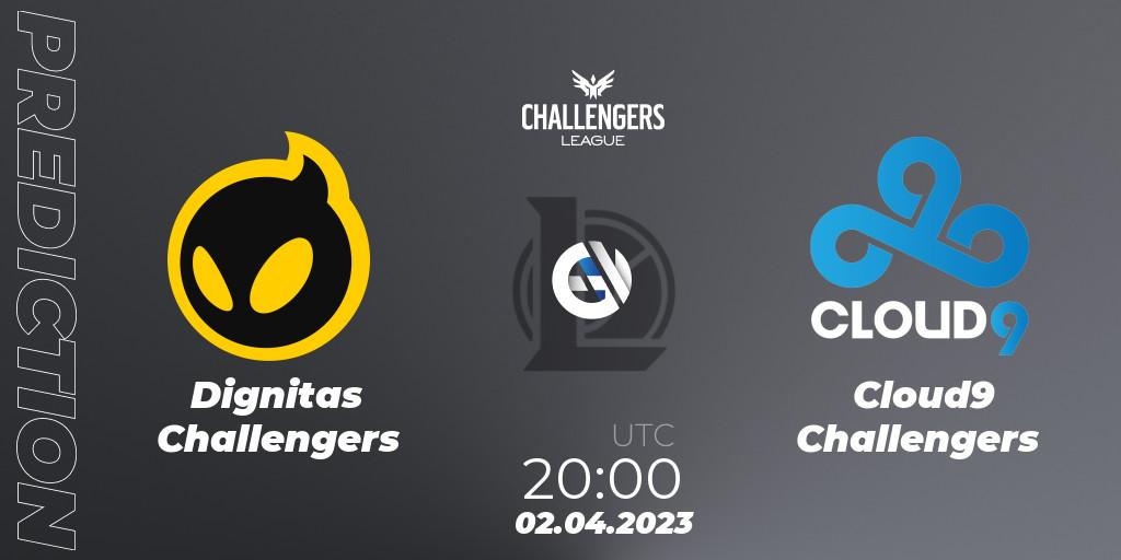 Pronósticos Dignitas Challengers - Cloud9 Challengers. 02.04.23. NACL 2023 Spring - Playoffs - LoL