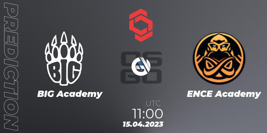 Pronósticos BIG Academy - ENCE Academy. 15.04.2023 at 11:25. CCT Central Europe Series #6: Closed Qualifier - Counter-Strike (CS2)